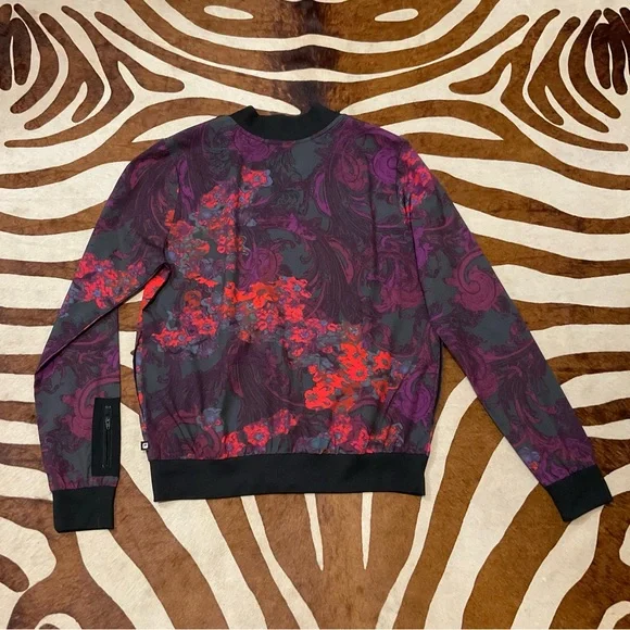 Fabletics Ithaca Floral Bomber Jacket Size Medium - Picture 5 of 7